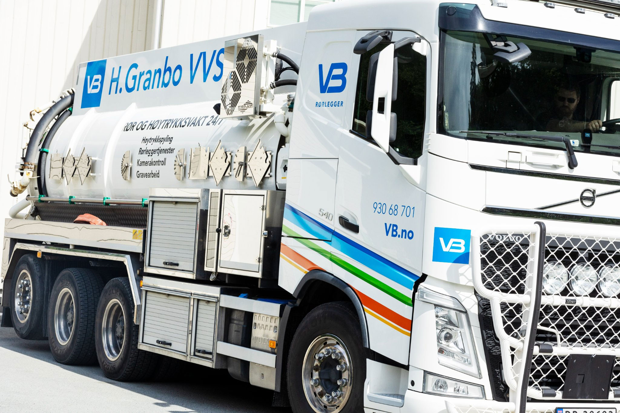 Spylebil fra VB-rørlegger H. Granbo VVS